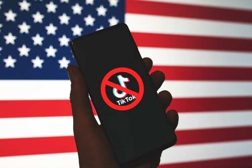 Tiktok,App,Logo,Crossed,Out,With,Red,Ban,Sign,Displayed