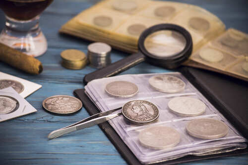 Numismatics,,Collect,Old,Coins