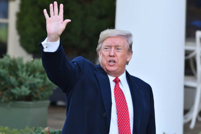 Washington,,Dc,-,November,26,,2019:,President,Donald,Trump,Waves