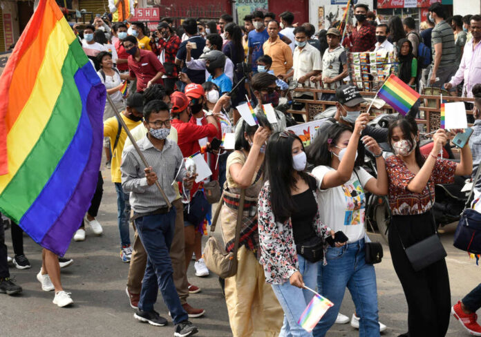 Guwahati,,India.,21,March,2021.,Members,And,Supporters,Of,The