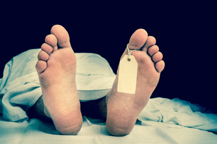 The,Dead,Man's,Body,With,Blank,Tag,On,Feet,Under