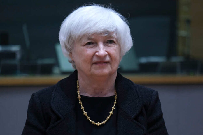 Us,Treasury,Secretary,Janet,Yellen,Arrives,To,Attends,During,A