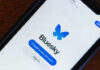 Bluesky Admits Social Media Pushback Strategy Bluesky login screen on smartphone display