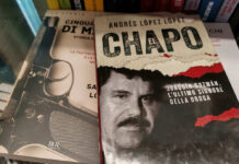 Two books titled Di Mare and El Chapo.