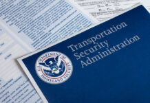 TSA Crisis: 300+ Agents Quit Amid Pay Freeze Transportation Security Administration brochure with forms and DHS seal.