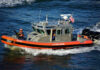 US Coast Guard boat on the water