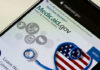 Medicaid website displayed on a smartphone screen