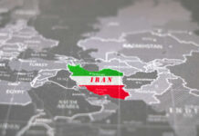 Kazakhstan Courted For Iran’s Hot Stash Map highlighting Iran with its national colors