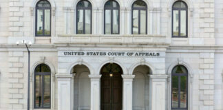 United States Court of Appeals building entrance steps