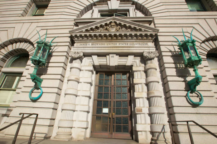 James R Browning United States Courthouse entrance architecture