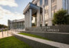 Colorado Supreme Court building with columns and signage