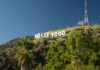 Hollywood sign on a sunny hillside