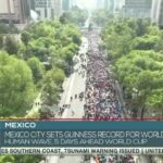 Underdog Upstages World Cup Hype Mexico City sets Guinness record for World’s Largest Human Wave, 5 days ahead of World Cup