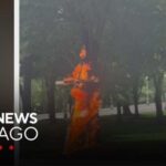 Police investigating after burning cross spotted in Grant Park