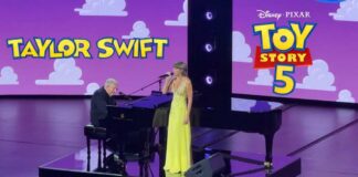 Taylor Swift Performs at the Toy Story 5 Premiere: "I Knew It, I Knew You" + Randy Newman Duet