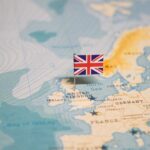 Recruiting Collapse Guts Britain’s Sea Power Map highlighting the United Kingdom with a flag