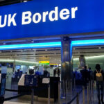 EU Travel War Hits Ordinary Russians UK border control area at an airport