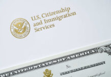 Supreme Court Greenlights Haiti TPS Cutoff USCIS letterhead with Department of Homeland Security seal and partial naturalization certificate