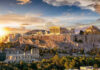 Acropolis Stabbing Shocks Tourists Acropolis of Athens at sunset.