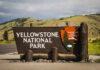 Grandpa Launched — Yellowstone Stunner Caught On Video Yellowstone National Park entrance sign