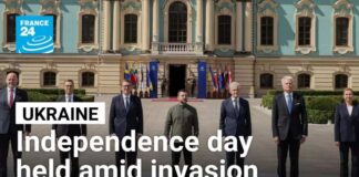 European leaders rally in Kyiv to celebrate Ukraine's Independence Day • FRANCE 24 English