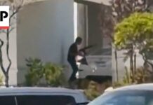 Video captures a gunman as people run away during shooting in Twin Falls, Idaho