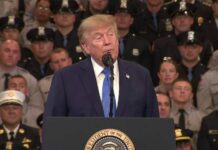 Emotional Pause: Trump Leaves Podium Mid-Speech Trump embraces mother whose son was shot and killed, spotlights law enforcement at rally