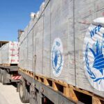 Trump Tariffs Hammer Brazil’s Factory Hub Humanitarian aid trucks loaded with palletized supplies