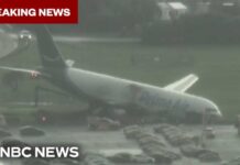 Cargo Jet Overrun Leaves FIVE Dead In Miami Amazon plane crashes after overrunning runway in Miami