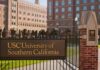 USC Crowd Draws Heat After Week 0 USC University of Southern California sign at campus gate