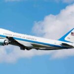 Air Force One Scare Sparks Tarmac Scramble Air Force One aircraft ascending against a blue sky