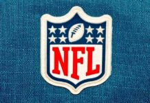 NFL Footage Sparks Clash With DHS NFL logo patch on a blue background