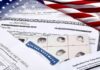 New York’s Sanctuary Status Faces A Challenge U.S. immigration and naturalization documents with American flag