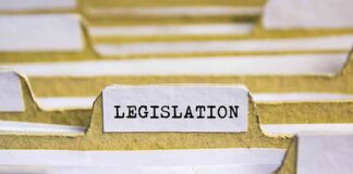 File folder tab labeled legislation