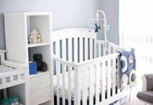 One-Month-Old’s Death Ends In Plea Deal White baby crib with mobile in a bright nursery
