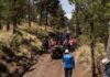 Deadly Hike Near Lebanon Border rescue team with ATVs on a forest trail