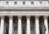 Foreign Money Reveal HALTED United States courthouse facade with Corinthian columns